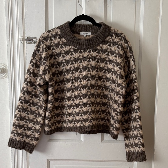 Madewell grey and white sweater - Picture 1 of 4